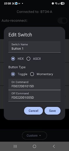 Relay Widget Bluetooth & Wifi PC