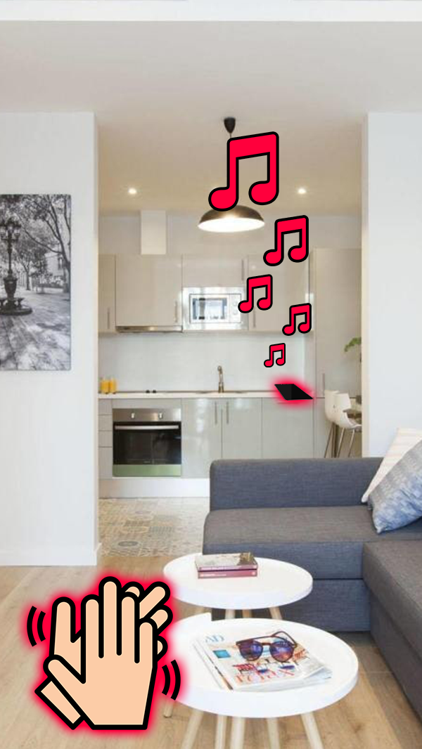 Clap and found الحاسوب