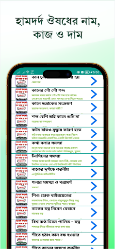 হামদর্দ ঔষধ গাইড: নাম ও কাজ পিসি