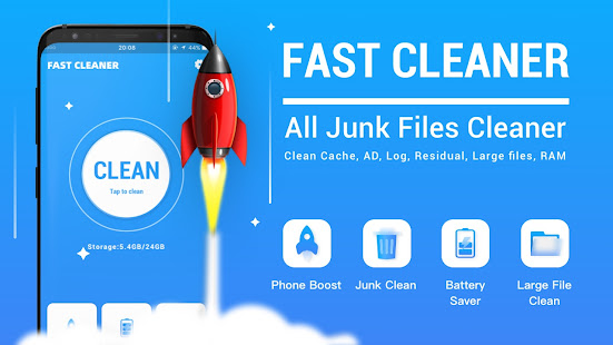 Fast Cleaner - Freeup phone space, junk& boost ram