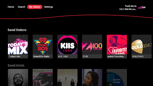 iHeartRadio for Google TV PC