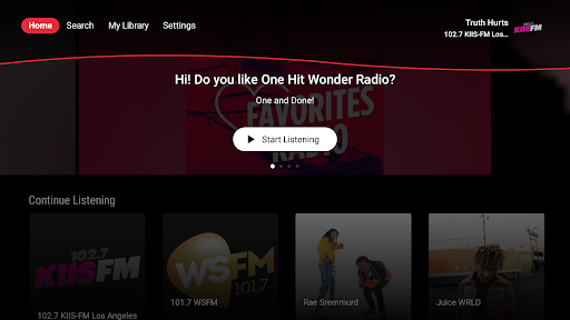 iHeartRadio for Google TV PC