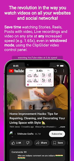 ClipGlider-video control panel PC