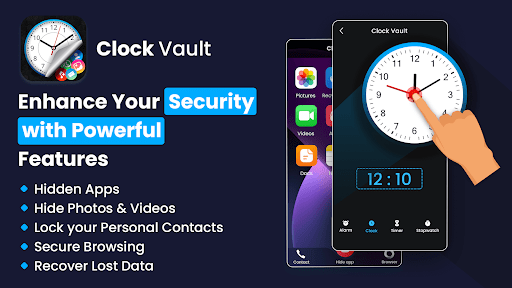 Clock Vault-Hide Photos videos پی سی