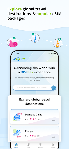CMLink eSIM: Global eSIM Plan PC