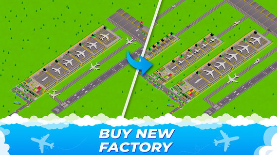 Idle Airplane: Factory Tycoon پی سی