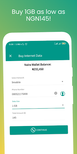 Vend: Earn 1GB Data Daily PC