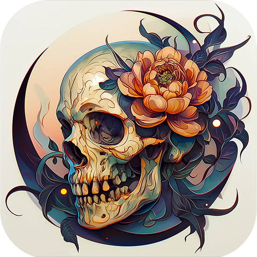 Dark Skeleton Color by number PC