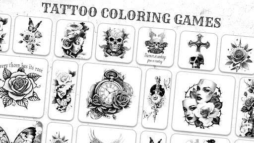 Exklusives Tattoo-Malbuch PC