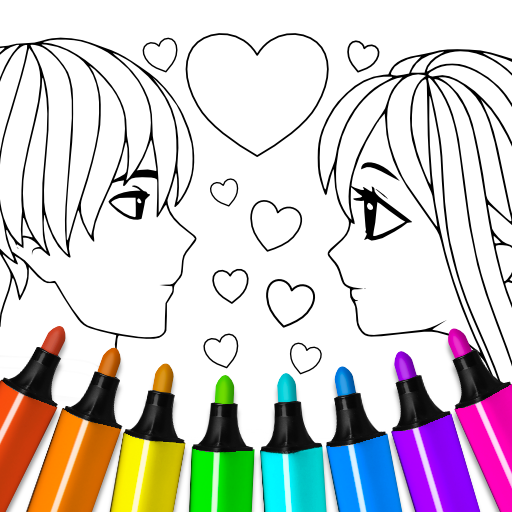 Valentines love coloring book PC