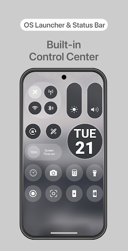 OS Launcher with Status Bar پی سی