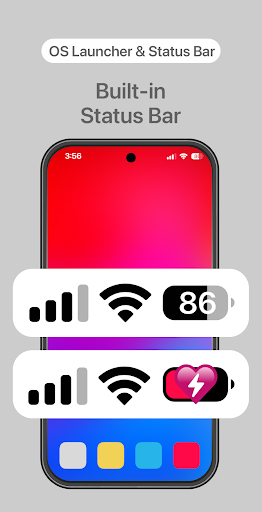 OS Launcher with Status Bar پی سی