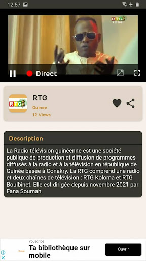 Guinee TV Direct +Radio AM FM PC