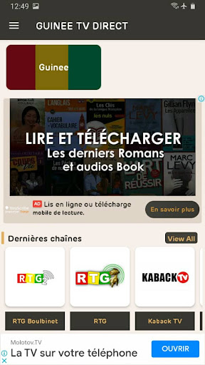 Guinee TV Direct +Radio AM FM PC