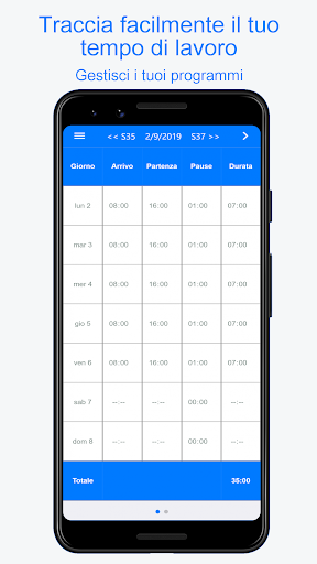 Planningify : Tempo di lavoro PC