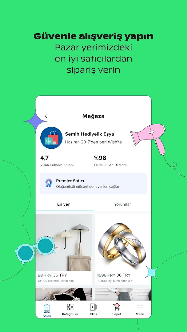 Wish-Alışveriş Artık Eğlenceli PC