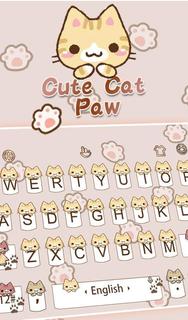 Cute Cat Paw Keyboard Theme