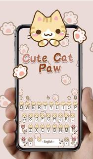 Cute Cat Paw Keyboard Theme