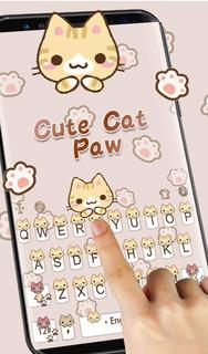 Cute Cat Paw Keyboard Theme電腦版