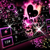 Tema de teclado gratuito Sparkling Heart para PC