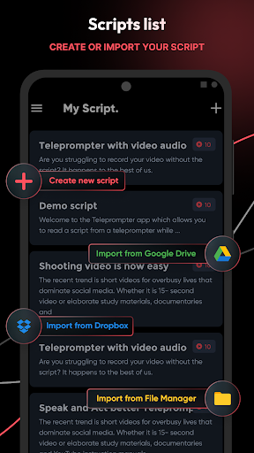 Teleprompter with Video Audio PC