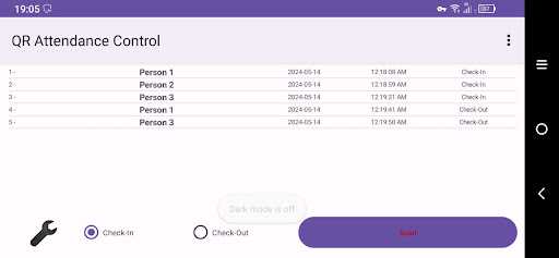 QR Attendance Control PC