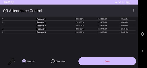 QR Attendance Control PC