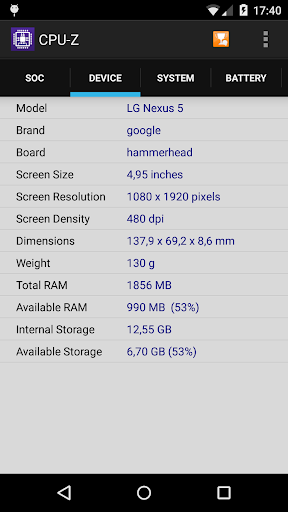 CPU-Z para PC