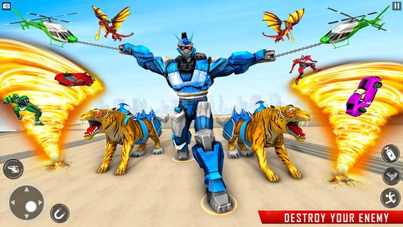 Police Tiger Robot Car Game 3d PC