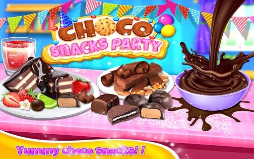 komputer Choco Snacks Dessert Party