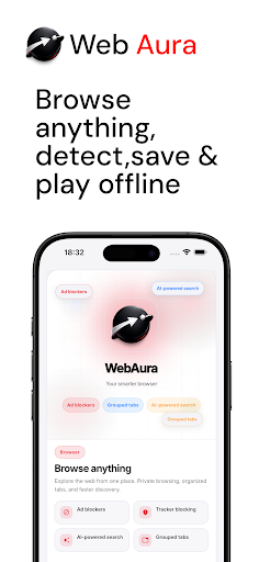 WebAura Browser & Downloader پی سی