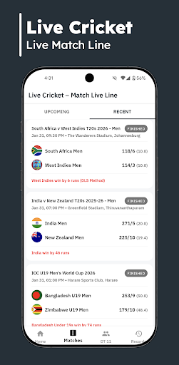 Live Cricket – Match Live Line پی سی