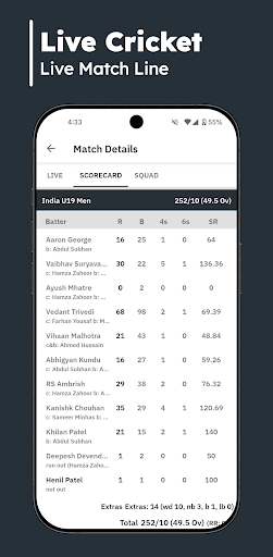 Live Cricket – Match Live Line پی سی
