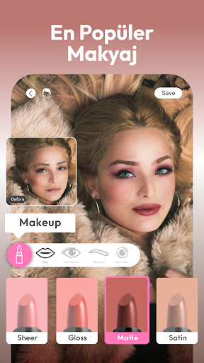 YouCam Makeup -Yüz Düzenleyici PC