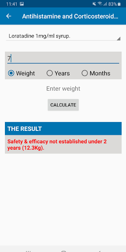 حاسبة جرعة الأطفال الحاسوب
