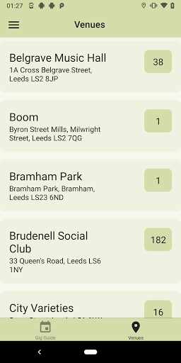 Leeds Gig Guide PC