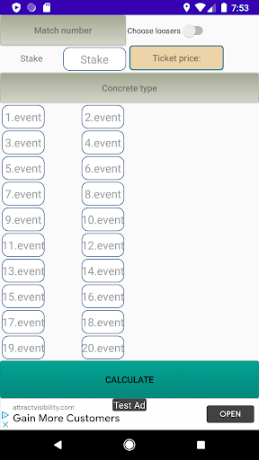 Bet outcome calculator PC