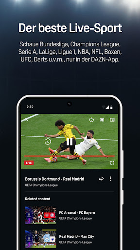 DAZN: Sport & Fußball Live Stream PC