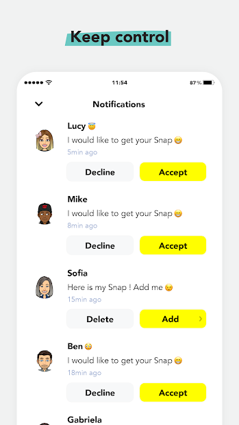 Hoop - New friends on Snapchat PC