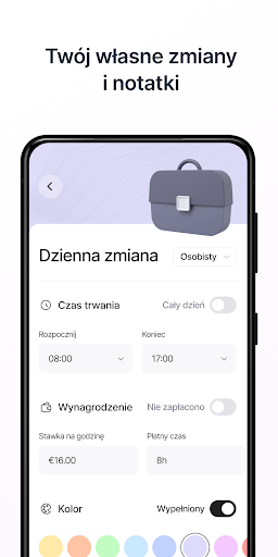 Kalendarz pracy zmianowej PC