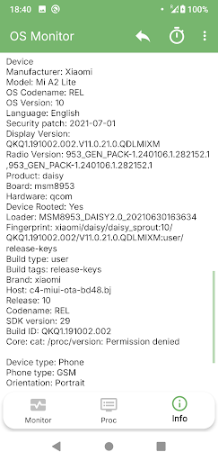komputer OS Monitor: system manager