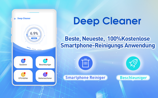 Deep Cleaner - 最適化された、最も人気のある100％無料の携帯電話クリーナー