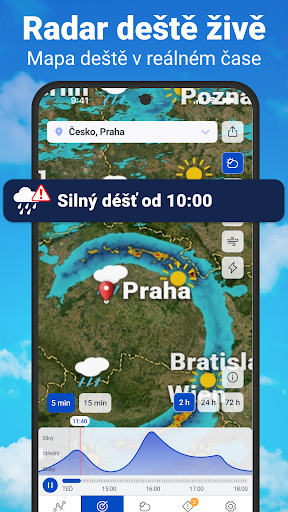 Počasí a radar - dešťový radar PC