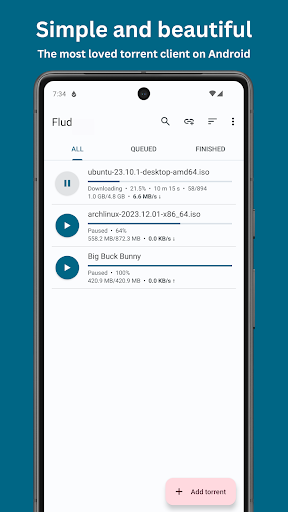 Flud - Torrent Downloader الحاسوب