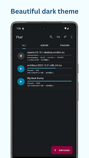 Flud - Torrent Downloader الحاسوب