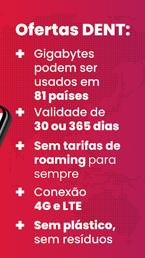 DENT Dados eSIM Internacionais