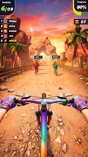 komputer BMX Rush Downhill Racing ဂိမ်း