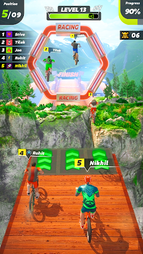 komputer BMX Rush Downhill Racing ဂိမ်း