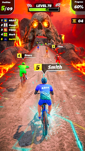 komputer BMX Rush Downhill Racing ဂိမ်း