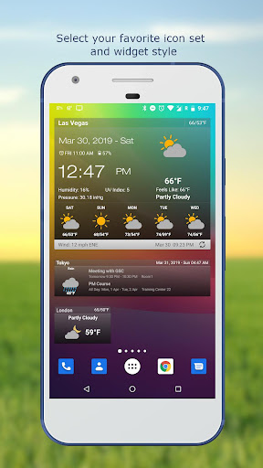 Weather & Clock Widget